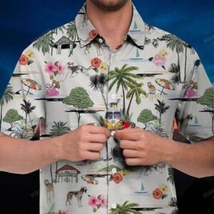 Saluki Hawaiian Shirt Hawaii Beach Retro  - Thelegend59
