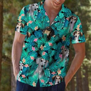 Saluki Tropical Multicolor Unique Design Hawaiian Shirt For Men Women  - Thelegend59