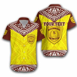 Samoa College Hawaiian Shirt N Sport Style  - Thelegend59