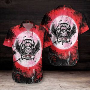 Samurai Skull Hawaiian Shirt For Men Women  - Thelegend59