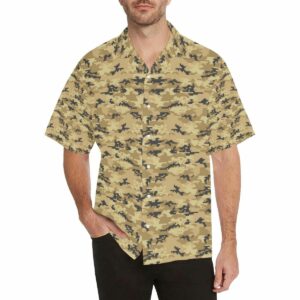 Sand Camo Camouflage Pattern Mens All Over Print Hawaiian Shirt  - Thelegend59