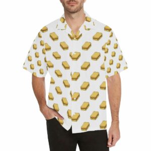 Sandwich Pattern Print Design 04 Mens All Over Print Hawaiian Shirt  - Thelegend59