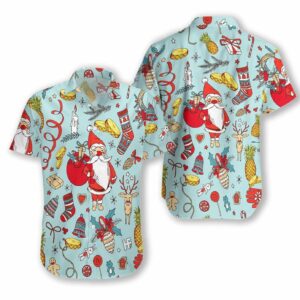 Santa Clau Pattern  Hawaiian Shirt  - Thelegend59