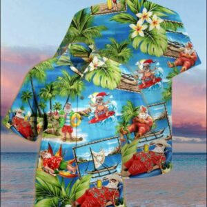 Santa Claus Surfing Hawaiian Shirt  - Thelegend59
