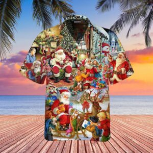 Santa Is Delivering Love Hawaiian Shirt For Men Women  - Thelegend59