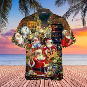 Santa Toys Factory Hawaiian Shirt For Men Women  - Thelegend59