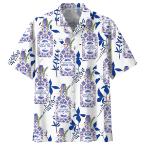 Save Water Drink Gin Hawaiian Shirt For Men Women  - Thelegend59