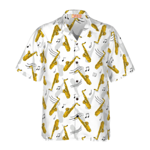 Saxophone Seamless Pattern Hawaiian Shirt - For Men And Women - Kids  - Thelegend59