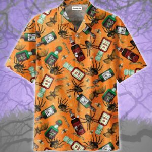 Scary Spider Halloween Bad Blood Ugly Animals Hawaiian Aloha Hawaiian Shirtss  - Thelegend59
