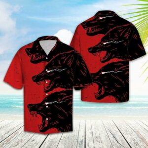 Scary Wolves Hawaiian Shirt For Men Women  - Thelegend59