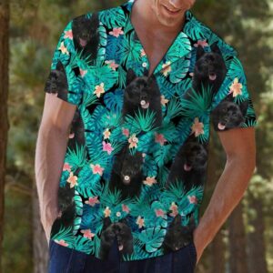 Schipperke Tropical Multicolor Unique Design Hawaiian Shirt For Men Women  - Thelegend59