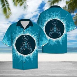 Scorpio Water Circle Zodiac Unisex Hawaiian Shirts  - Thelegend59
