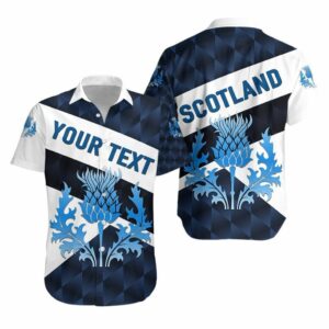 Scotland Rugby Hawaiian Shirt Sporty Style  - Thelegend59