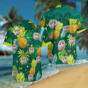 Scottish Fold Green Nice Design Hawaiian Shirt For Men Women  - Thelegend59