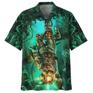 Scuba Diving Blue Amazing Design Unisex Hawaiian Shirt  - Thelegend59