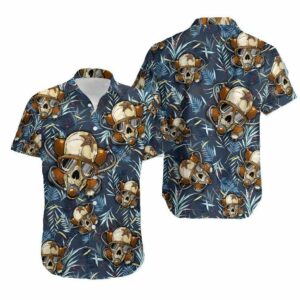 Scuba Diving Skull Hawaiian Shirt For Men Women  - Thelegend59