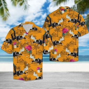 Scuba Diving Tropical Flowers Hawaiian Shirt For Men Women  - Thelegend59