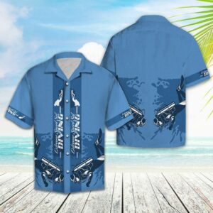 Scuba Driving Lovers Blue Awesome Design Hawaiian Shirt For Men Women  - Thelegend59