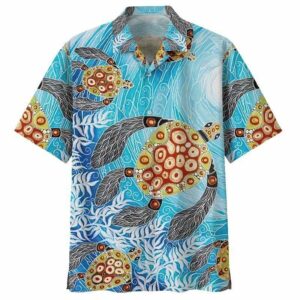 Sea Turtle Colorful Unique Hawaiian Shirt For Men Women  - Thelegend59