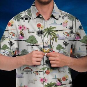 Sealyham Terrier Hawaiian Shirt Hawaii Beach Retro  - Thelegend59