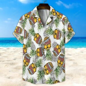 Seamless Coors Light Funny Pineapple All Over Print 3D Hawaiian Shirt And Beach Short  - Thelegend59