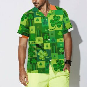 Seamless Shamrock Stpatricks Day Hawaiian Shirt For Men Women  - Thelegend59