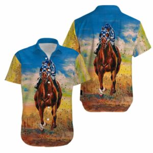 Secretariat Best Horse Racing Hawaiian Aloha Hawaiian Shirts For Men Women  - Thelegend59