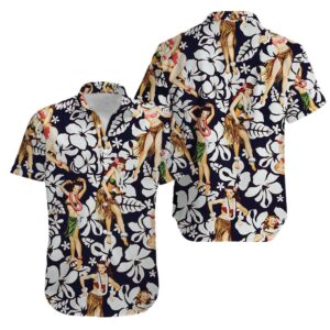 Sexy Girl Hula Tropical Hawaiian Shirt For Men Women  - Thelegend59