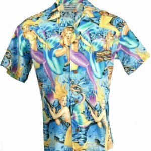 Sexy Mermaid Retro Hawaiian Shirt For Men Women  - Thelegend59