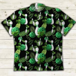 Shamrock Bowling Attract Good Luck Hawaiian Aloha Hawaiian Shirtss  - Thelegend59