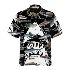 Sharks Of The World Hawaiian Shirt - For Men And Women - Kids  - Thelegend59