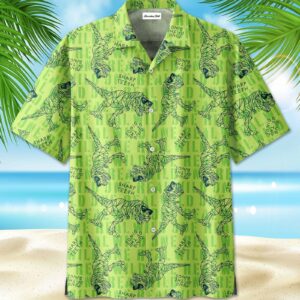 Sharp Teeth King Of The Dinos Hawaiian Aloha Hawaiian Shirtss  - Thelegend59