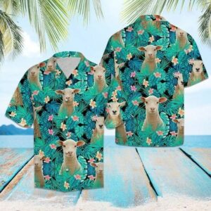 Sheep Tropical Hawaiian Shirt For Men Women  - Thelegend59