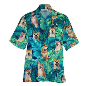 Shiba Inu Hawaiian Shirt For Men Women  - Thelegend59