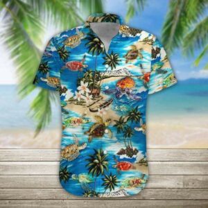 Hawaiian Shirtsea Turtle Hawaiian Shirtsurfing Hawaiian Shirtsummer Ibe Tropical Hawaiian Aloha Hawaiian Shirts  - Thelegend59