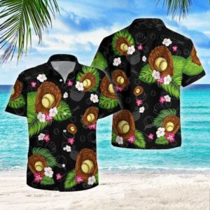 Hawaiian Shirtsoftball Beach Ibe Tropical Hawaiian Aloha Hawaiian Shirts  - Thelegend59