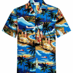 Short Sleeve Summer Beach Hawaiian Shirt - Blue Beach -Ahw300722-5  - Thelegend59