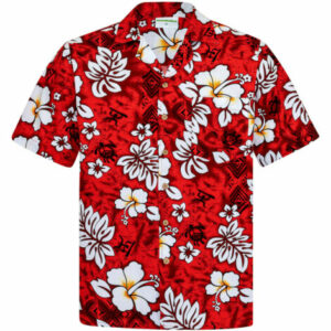 Short Sleeve Summer Beach Hawaiian Shirt - Flower Red -Ahw300722-2  - Thelegend59