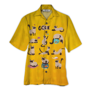 Siamese Orange High Quality Unisex Hawaiian Shirt  - Thelegend59
