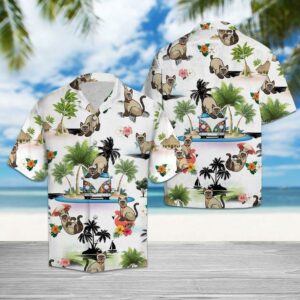 Siamese Vacation Hawaiian Shirt For Men Women  - Thelegend59