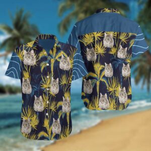 Siberian Blue Yellow Fashion Design Hawaiian Shirt For Men Women  - Thelegend59