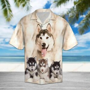 Siberian Husky Cream Best Design Hawaiian Shirt For Men Women  - Thelegend59