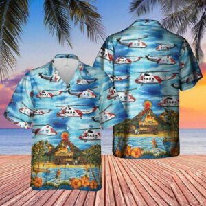 Sikorsky Hh-52 Us Coast Guard Helicopter Hawaiian Shirt For Men Women  - Thelegend59
