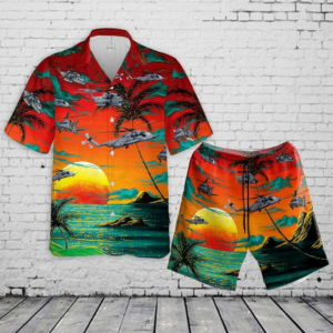 Sikorsky Mh-53 Pave Low Hawaiian Shirt Set For Men Women  - Thelegend59