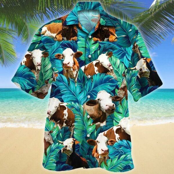 Simmental Cattle Lovers Hawaiian Shirt  - Thelegend59