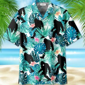 Simple Bigfoot Hawaiian Aloha Hawaiian Shirtss  - Thelegend59