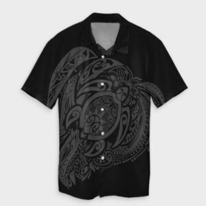Simple Hawaiian Shirt Gray  - Thelegend59