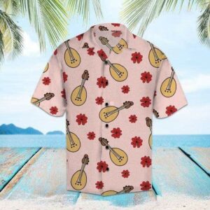 Simple Ukulele Floral Hawaiian Aloha Hawaiian Shirtss  - Thelegend59