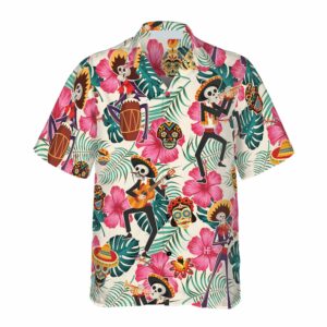 Skeleton In Mexican Costumes Hawaiian Shirt - For Men And Women - Kids  - Thelegend59