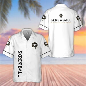 Skrewball Whiskey All Over Print 3D Hawaiian Shirt  - Thelegend59